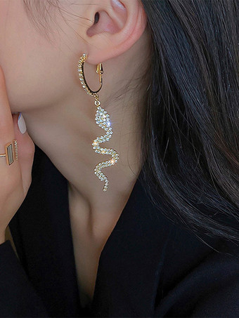 ウェディング イヤリング ラインストーン レディース ラインストーン ピアス ブライダル ジュエリー