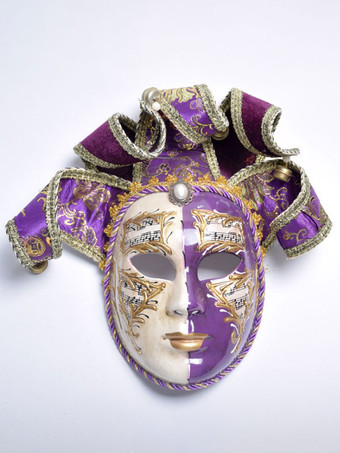 パープル コスプレマスク コスプレアクセサリー 男女兼用 マスク マスク 非パーソナライズ プラスチック ゴールド