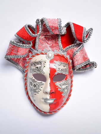 レッド コスプレマスク コスプレアクセサリー 男女兼用 マスク マスク 非パーソナライズ プラスチック ゴールド