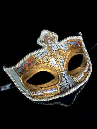 コスプレマスク コスプレアクセサリー 男女兼用 マスク マスク 非パーソナライズ プラスチック ゴールド