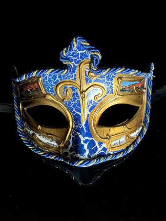 ブルー コスプレマスク コスプレアクセサリー 男女兼用 マスク マスク 非パーソナライズ プラスチック ゴールド