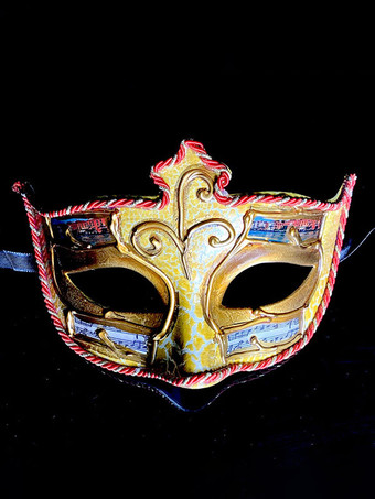 ゴールド コスプレマスク コスプレアクセサリー 男女兼用 マスク マスク 非パーソナライズ プラスチック ゴールド