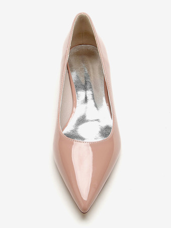 結婚式の靴母の花嫁の靴パテント PU アッパー ポインテッドトゥ 1"