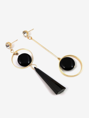 ブラック ゴシック ウェディング イヤリング ユニセックス メタル ピアス ブライダル ジュエリー