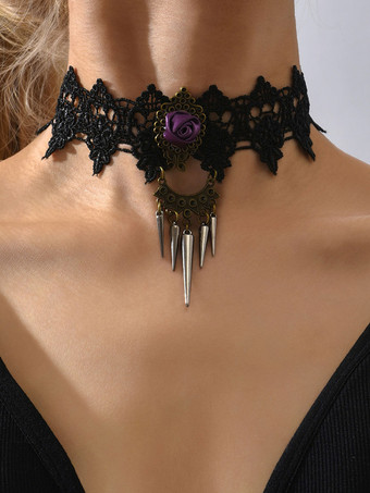 Black Gothic Wedding Necklaces Black Wedding Necklace