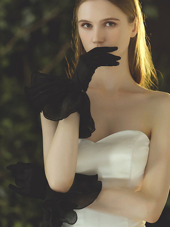 ブラック ゴシック ウェディング グローブ グローブ ブライダル グローブ