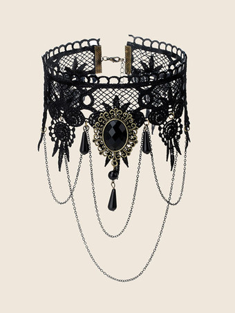 Black Gothic Wedding Necklaces Black Wedding Necklace