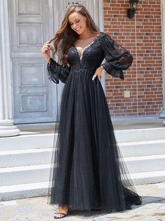 Gothic Wedding Dresses 2024 A-Line Long Sleeves Lace With Train Bridal Gown Free Customization