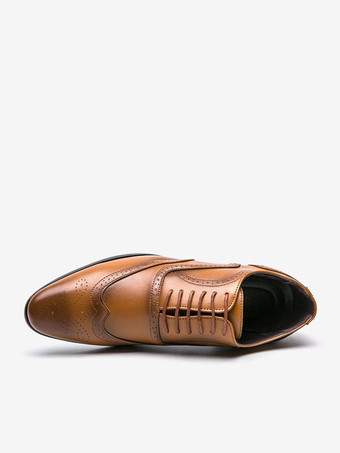 Men's Dress Shoes Modern Pointed Toe Lace Up Oxford Shoes
