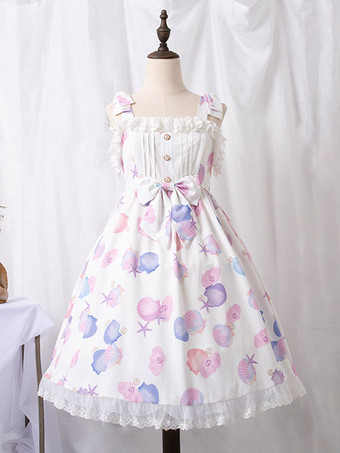 甘いロリータ ドレス ポリエステル ノースリーブ 甘いジャンパー ロリータ ドレス