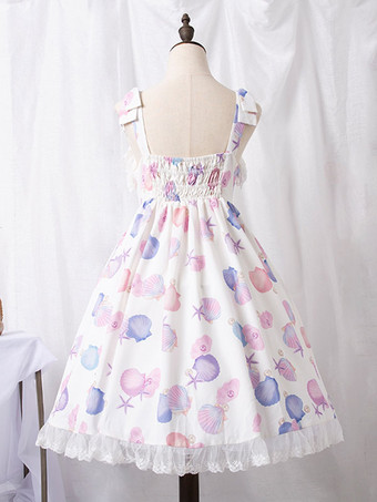 甘いロリータ ドレス ポリエステル ノースリーブ 甘いジャンパー ロリータ ドレス