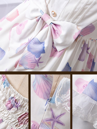 甘いロリータ ドレス ポリエステル ノースリーブ 甘いジャンパー ロリータ ドレス