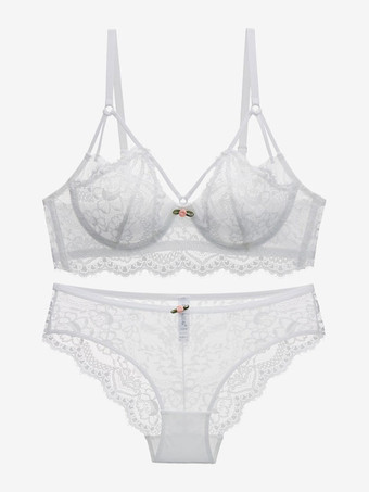 ブライダル レース 下着 ブラジャー と パンティ 女性用 2ピース ランジェリー