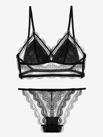 ブライダルランジェリー レディース ブラ＆パンティセット レース 2点下着