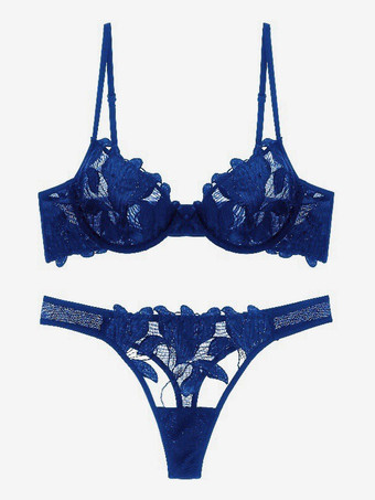 ブライダルランジェリー レース ブラ＆ショーツセット レディース下着