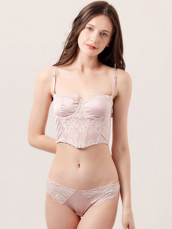 女性のランジェリー ブラとパンティ 2 ピース ブライダル下着セット
