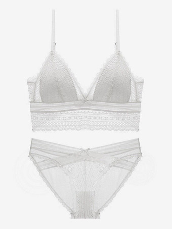 2ピースセットランジェリー女性のブラジャーとパンティレースの下着