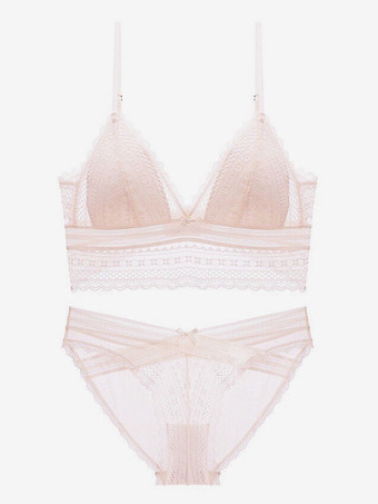 2ピースセットランジェリー女性のブラジャーとパンティレースの下着