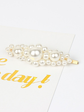 花嫁のためのかぶとウェディングヘアピンパールヘアアクセサリー