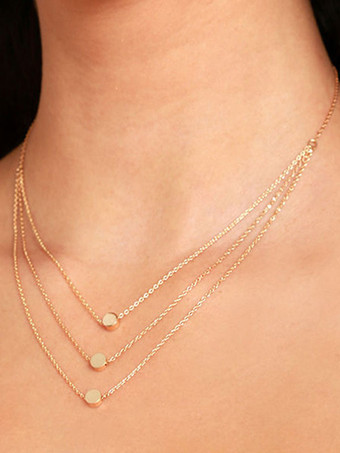 GoldGold Runde Brillante Hochzeitshalskette Acc Brautschmuck 2025