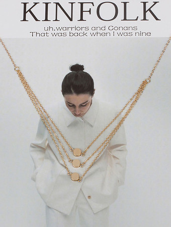 Gold Runde Brillante Hochzeitshalskette Acc Brautschmuck 2025