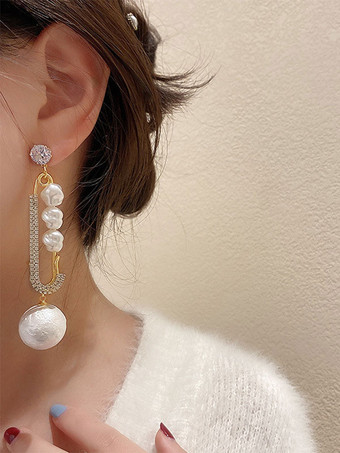 Hochzeitsohrringe Mädchen Strass durchbohrt Brautschmuck 2025