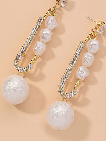 Hochzeitsohrringe Mädchen Strass durchbohrt Brautschmuck 2025