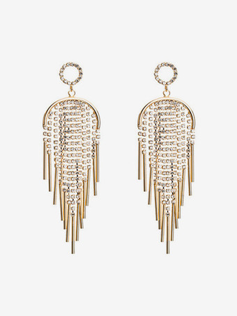 ウェディング イヤリング ラインストーン 女の子用 ラインストーン ピアス ウェディング ジュエリー