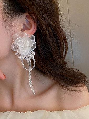 ブライダル イヤリング ラインストーン レディース ラインストーン ピアス ブライダル ジュエリー