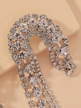 Orecchini da sposa Strass Gioielli da sposa trafitti da ragazza con strass