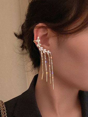 ウェディング イヤリング ラインストーン 女の子用 ラインストーン ピアス ブライダル ジュエリー