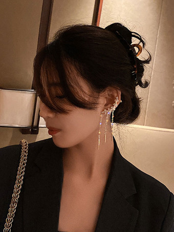 ウェディング イヤリング ラインストーン 女の子用 ラインストーン ピアス ブライダル ジュエリー