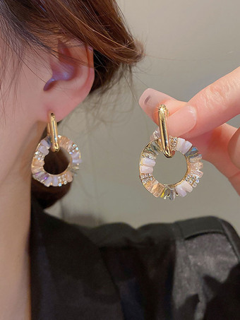 ブライダル イヤリング ラインストーン レディース ラインストーン ピアス ブライダル ジュエリー