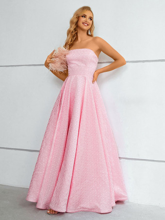 Prom Dress 2025 Strapless A-Line Sleeveless Wedding Guest Dresses