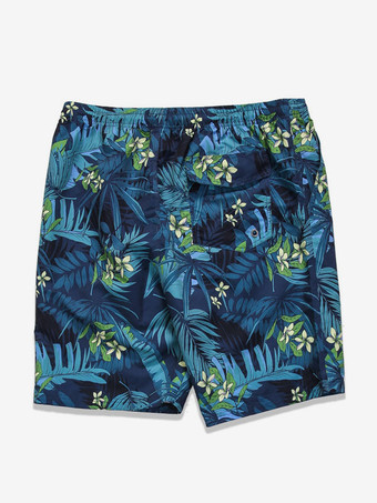 メンズ ショートパンツ プリント サマー ストリートウェア グリーン ショートパンツ 男性用