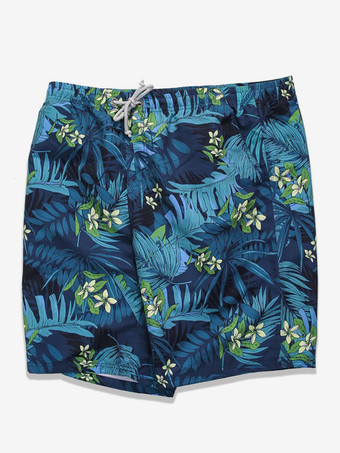 メンズ ショートパンツ プリント サマー ストリートウェア グリーン ショートパンツ 男性用