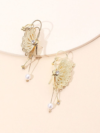 Hochzeitsohrringe Metall Ohrclip Hochzeitsschmuck gem