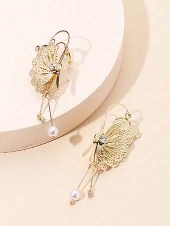 Hochzeitsohrringe Metall Ohrclip Hochzeitsschmuck gem