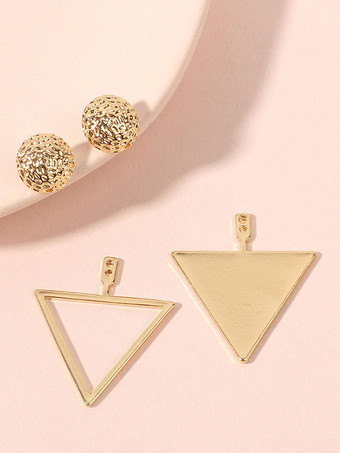 Brautohrringe Metall durchbohrt Hochzeitsschmuck gem