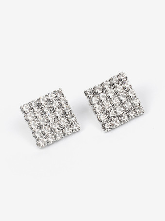 ウェディング イヤリング ラインストーン ピアス ウェディング ジュエリー Acc