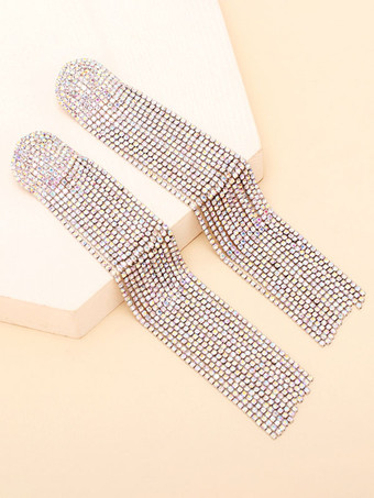 ブライダル イヤリング ラインストーン ピアス ブライダル ジュエリー Acc