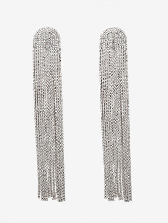 ブライダル イヤリング ラインストーン ピアス ブライダル ジュエリー Acc