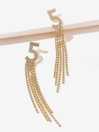 ウェディング イヤリング ラインストーン ピアス ウェディング ジュエリー Acc