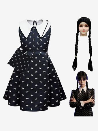 I costumi cosplay per bambini del mercoledì della famiglia Addams TV Cosplay  