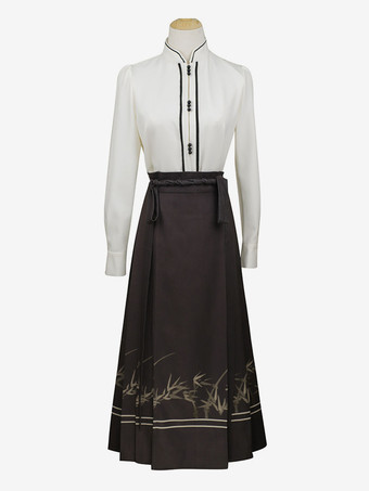 甘いロリータ衣装トープ ロング スカート