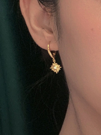 Orecchini da sposa con strass unisex placcati in argento traforato gioielli da sposa Acc