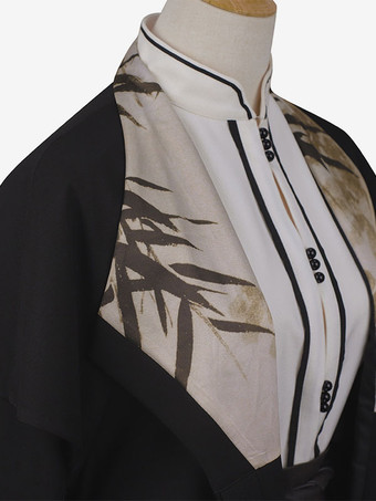 Süße Lolita Outfits Schwarze Krinoline mit langen Ärmeln