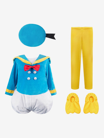 Disney Cartoon Donald Duck Kid Whole Cosplay Costumes