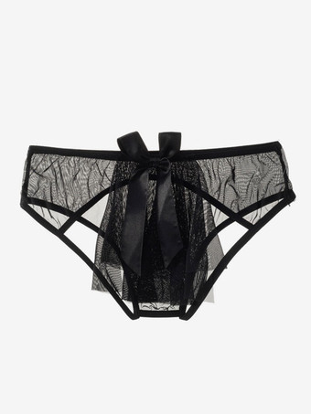 女性のセクシーなパンティー肉 1 ピース レース下着弓ランジェリー