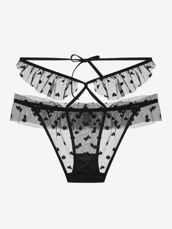 女性のセクシーなパンティー白水玉 1 ピース下着レース ランジェリー